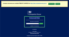 Desktop Screenshot of direct.companies-house.gov.uk